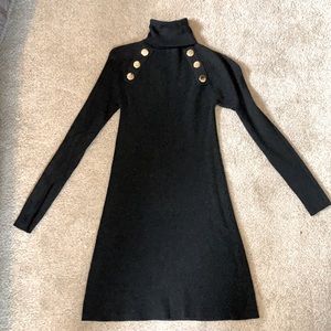 Zara Charcoal Gray Sweater Dress